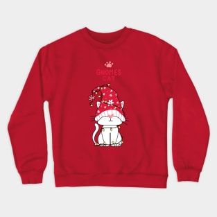 gnomes cat Crewneck Sweatshirt